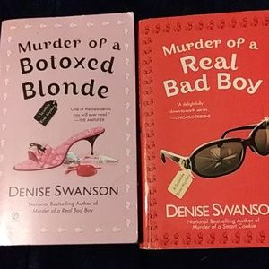 Murder of a Botoxed Blonde and Murder of a Real Bad Boy by Denise Swanson books